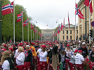 NORWAY - "Karl Johan" Oslo's main street - on National Day 17th may 2005