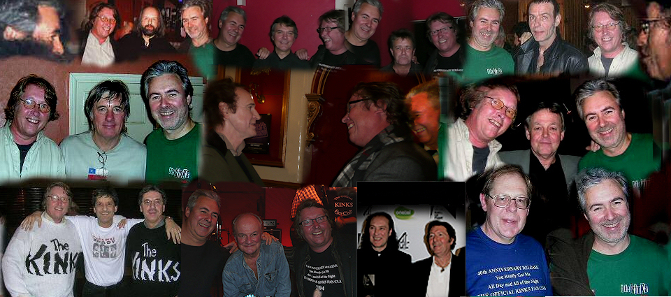 The Whykinks editors with a lot of Kinks friends